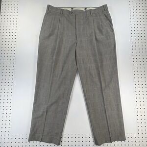 Vintage Burberry's mens pants plaid 40x30 Super 100s Wool
